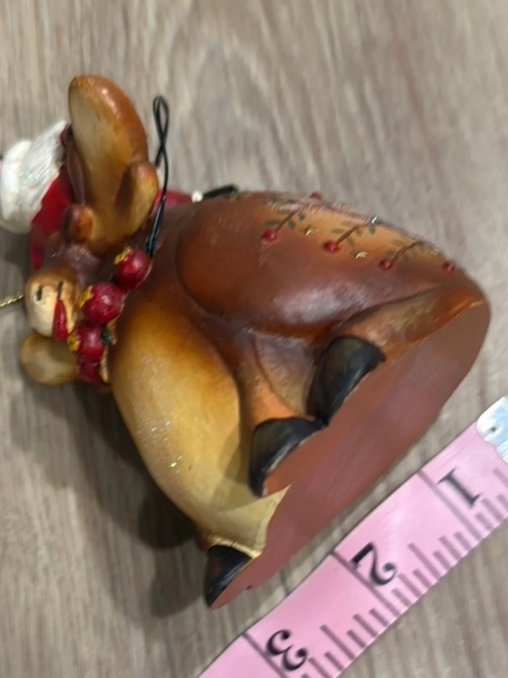 Vintage Santa Bear Moose Christmas Ornaments Rustic Woodland Holiday Decor Set